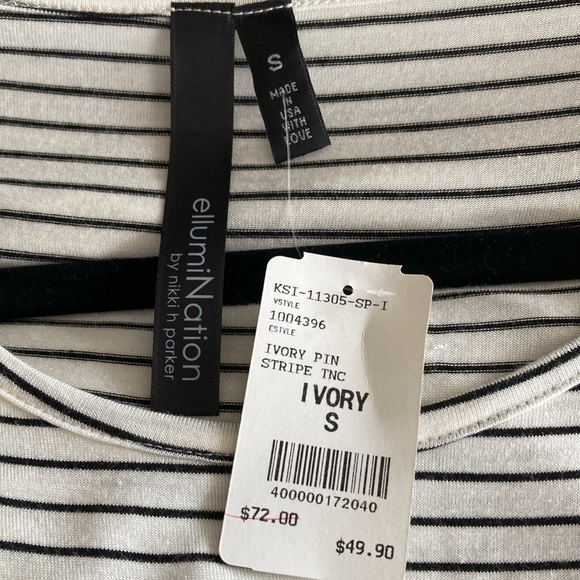 ellumiNation by Nikki Parker Asymmetric Tunic Top - S - NWT - Picture 8 of 8